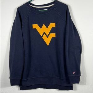 🔥🏈‎ Vintage WEST VIRGINIA University College CREWNECK Sweatshirt Size Lg - EUC